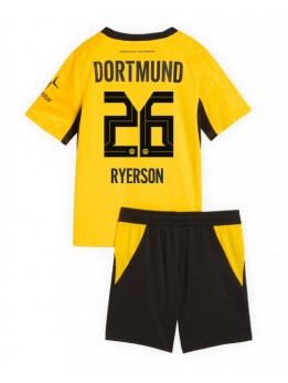Otroški Nogometna dresi replika Borussia Dortmund Julian Ryerson #26 Domači 2026-27 Kratek rokav (+ hlače)